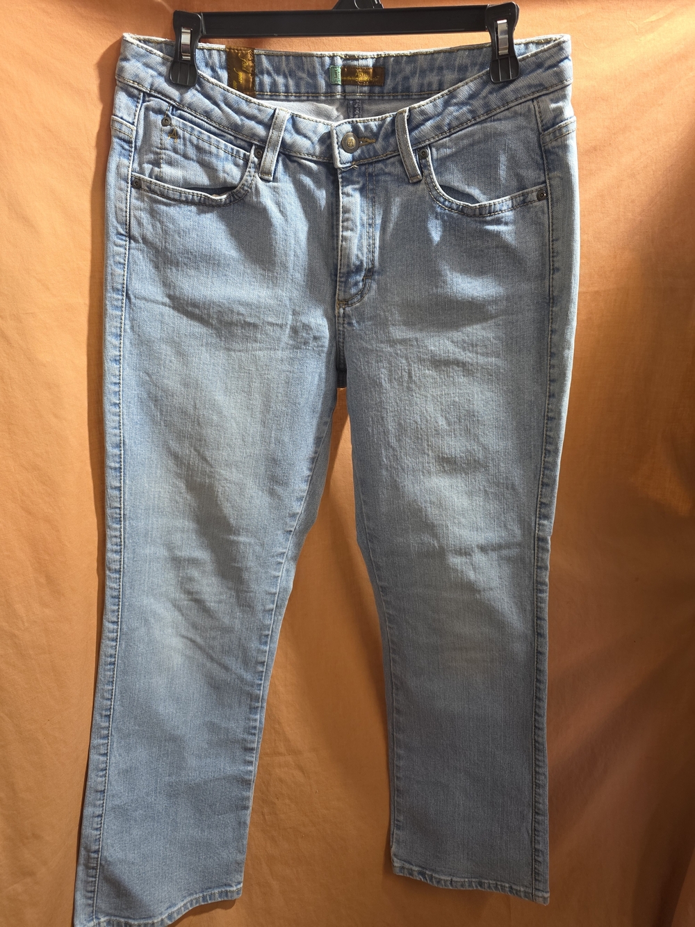 Aura By Wrangler Light Blue Women's Straight-Leg Jeans Size 10P